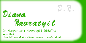 diana navratyil business card